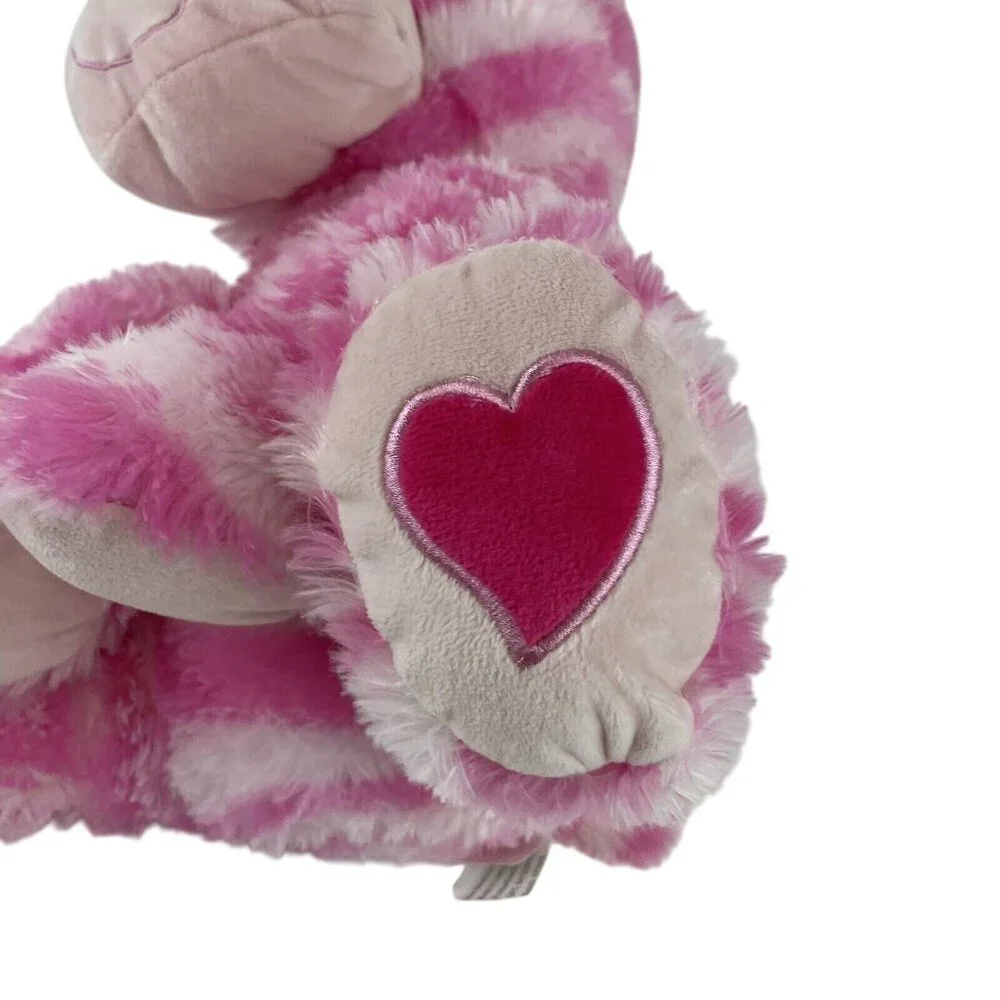 Inter-American Products Pink Zebra‎ 18” Plush Hearts Valentine Stuffed Toy
